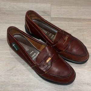 EASTLAND LEATHER Penny Loafers Slip On Shoes 7.5 VTG fisherman core Vintage